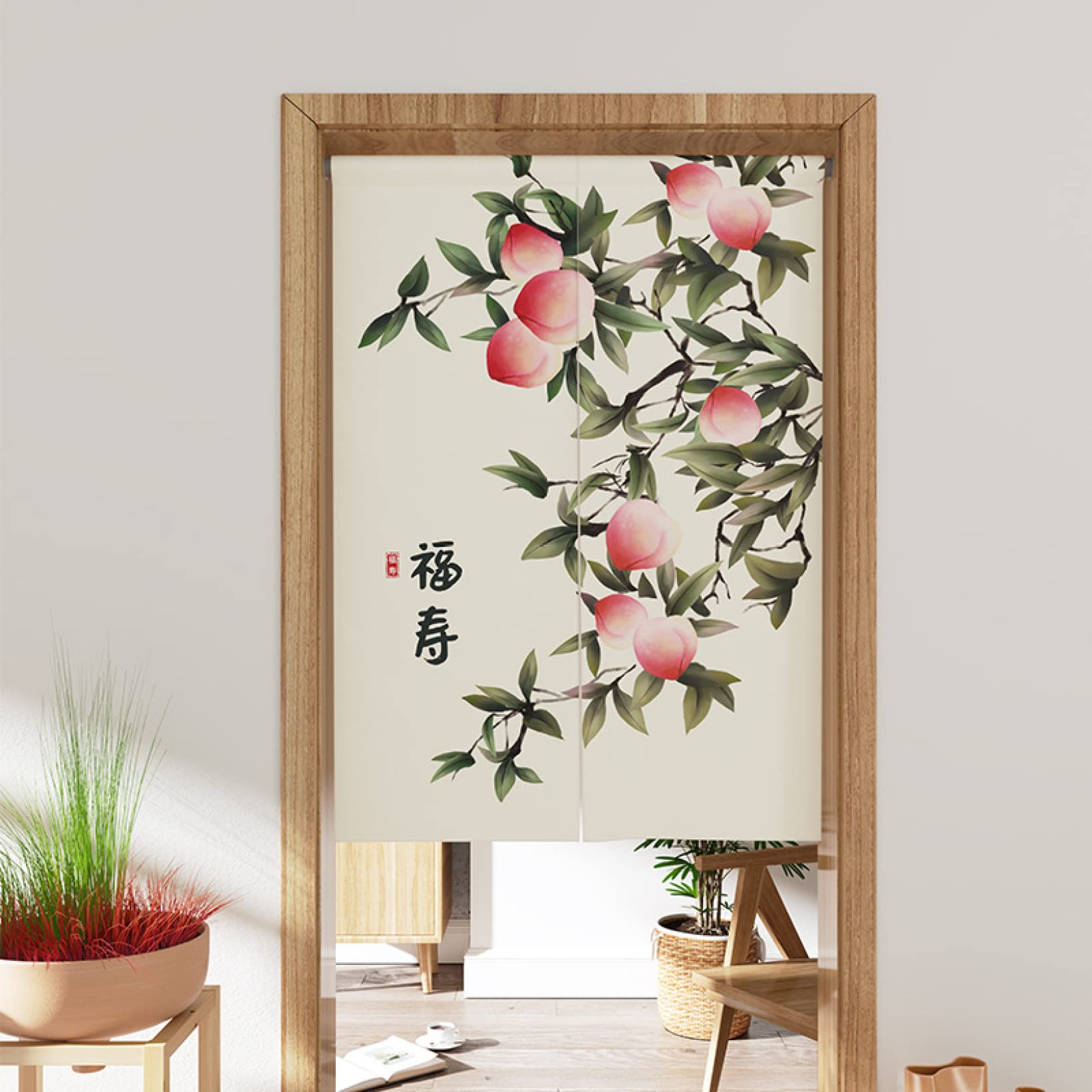 のれんぶどう葡萄麻 のれん 暖簾 目隠し 間仕切り タペストリー